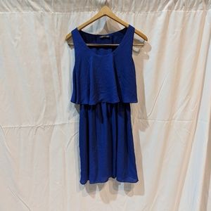 Royal blue overlay dress